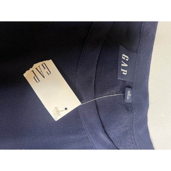 Gap Navy Flounce Hem Dress Long Sleeve Size Large NWT - Picture 7 of 9